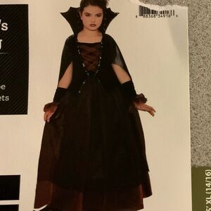 NWT Dracula's Darling Black and Burgundy Dress set For Girls